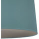 Williamsburg Custis 3 Light 25.5 inch Polished Nickel Pendant Ceiling Light in Carter Gray With Mayo Teal